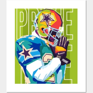 deion sanders prime time Posters and Art